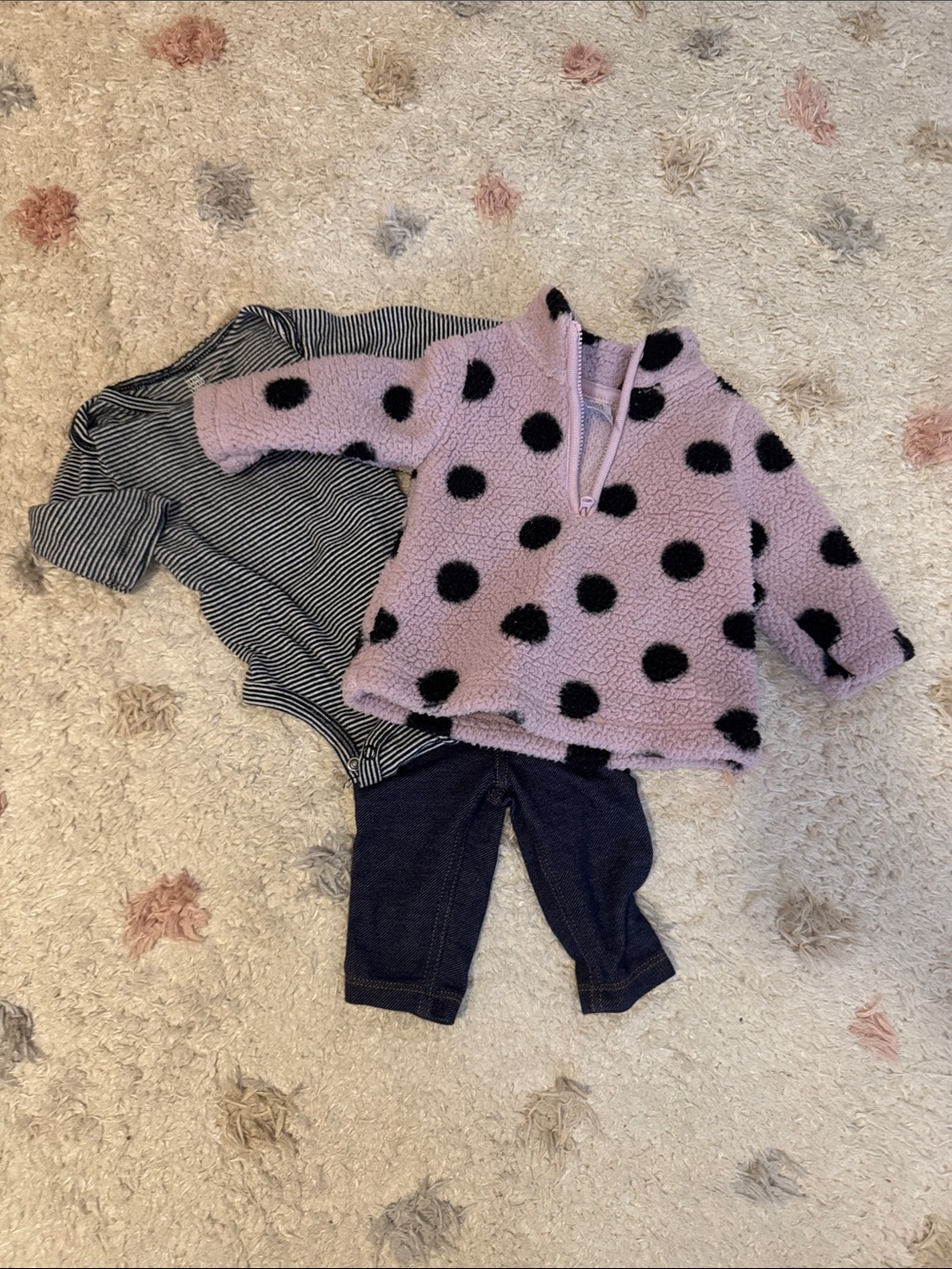 Carter’s Just One You Purple Polka Dot Sherpa Set